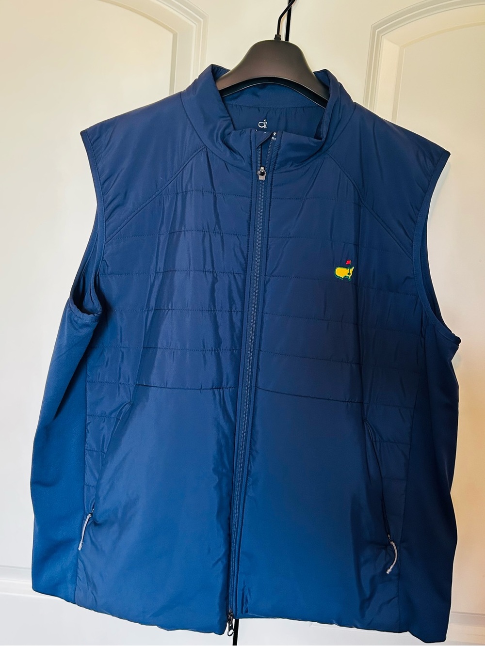 Masters Navy Quilted Men's Vest with Zip Pockets